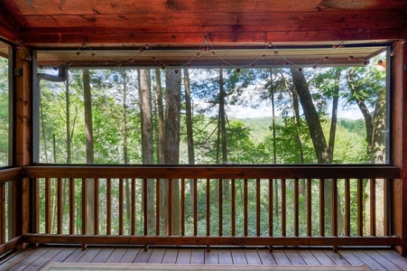 Hazy Hideaway - Entry Level Primary King Bedroom's Private Screened Balcony's View