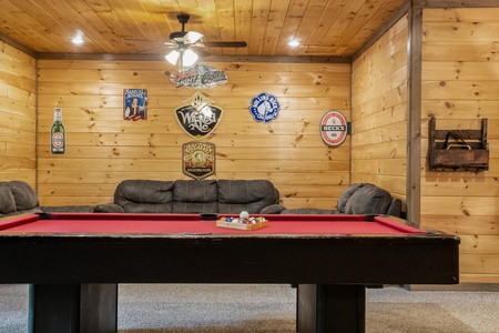 Woodhaven Retreat - Lower Level Entertainment Area