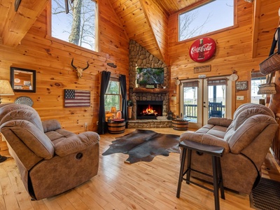 Drink Up The View - Vaulted Ceiling with Gas Fireplace