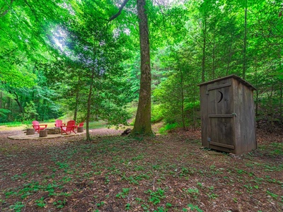 Babbling Brook- Firepit and Out house