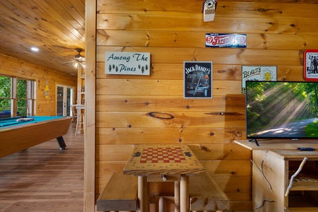 Pinecrest Lodge - Lower Level Checkerboard Table