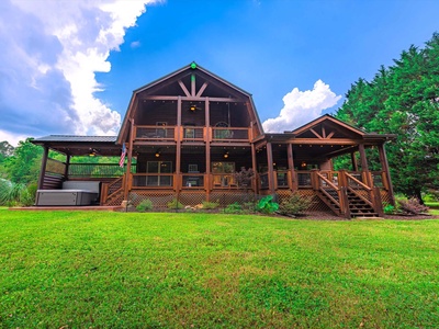 Take Me to the River Back View of Cabin