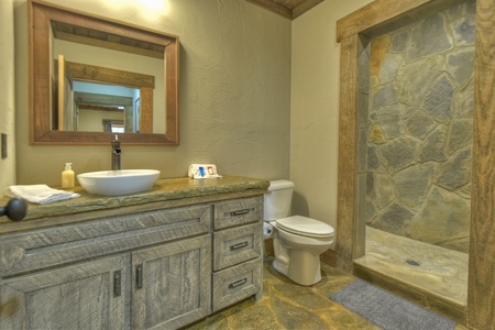 Creekside Bend- Lower level full bathroom 1