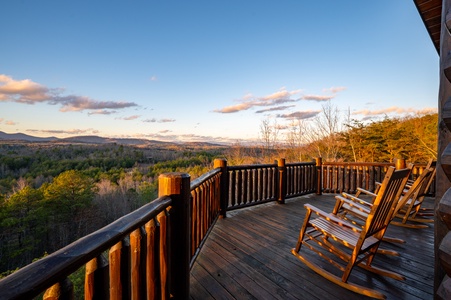 Serenity- View from Deck at Dusk