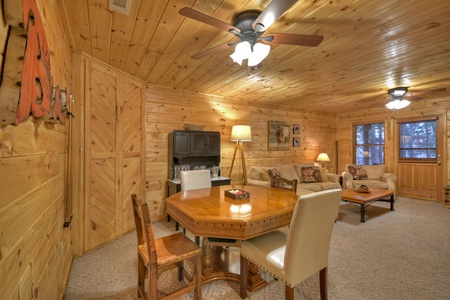 Blue Lake Cabin - Lower Level Card Table