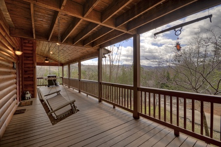 Bearing Haus- Deck with an outdoor seating