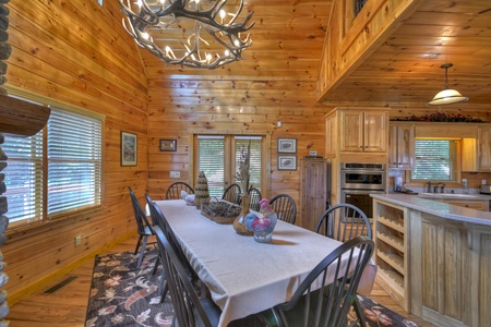 Above Raven Ridge- Dining room table and chairs