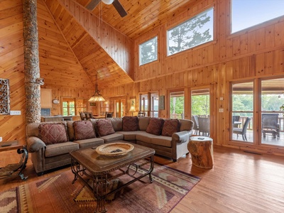 Medley Sunset Cove - Entry Level Living Room's Vaulted Ceiling