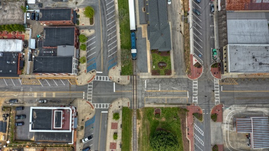 Main & Main- Overhead view