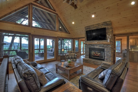 A Perfect Day - Entryway living room with deck access