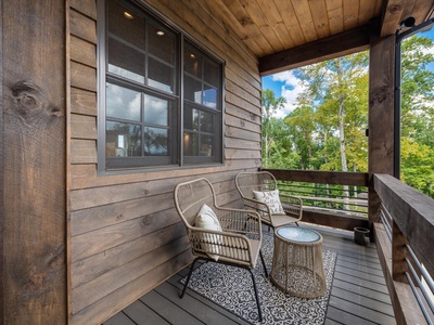 Bluetiful-Front porch seating area