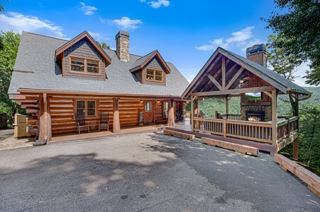 Celtic Clouds - Front View of Cabin