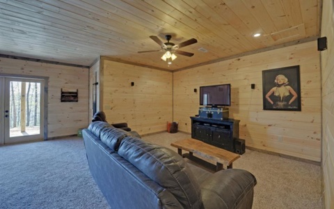 Wood Haven Retreat - Lower Level Family Room