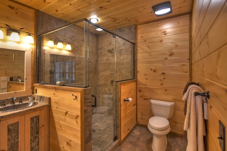 The Vue Over Blue Ridge- Large walk in shower