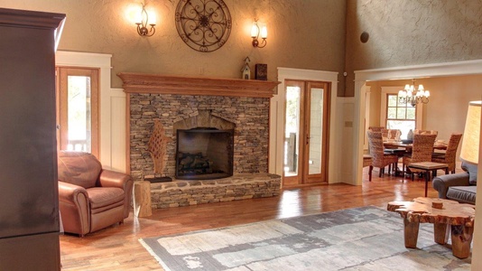 Blue Ridge Lake Retreat - Entry Level Living Room