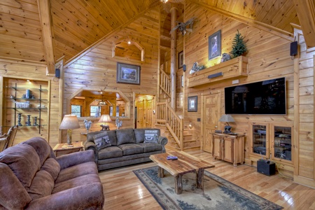 Deer Watch Lodge-  Living room area with a TV