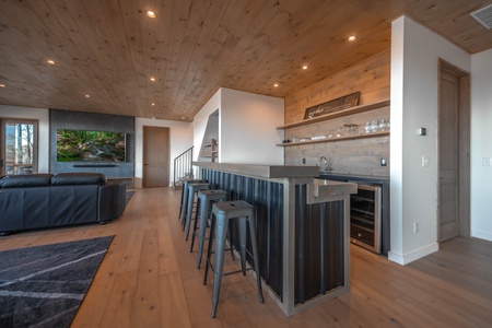 Capstone- Lower level wet bar