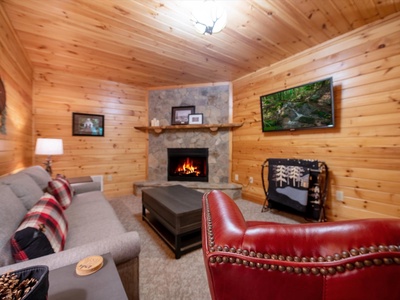 Babbling Brook - Lower level living room