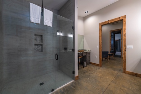 Cohutta Mountain Retreat- Master Bathroom walk in shower