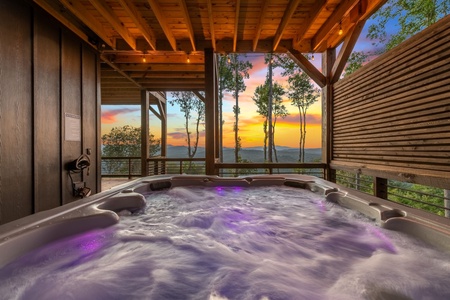 Daybreak Ridge - Dusk View While in the Hot Tub