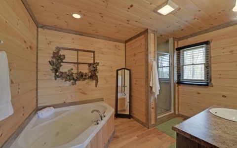 Wood Haven Retreat - Main Level Bathroom