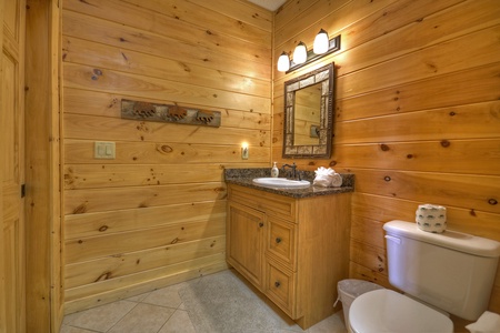 Blue Jay Cabin- Lower level bathroom