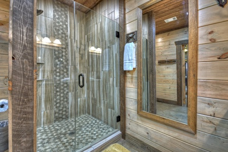 Privacy Peak - Lower Level Bathroom Shower