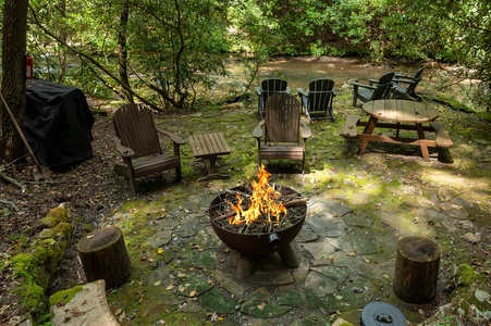 Paradise Found - Firepit on The Banks of Fightingtown Creek