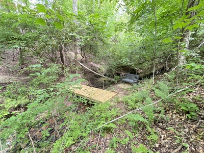 Creek Songs- Creek's Crossing and Seating Area