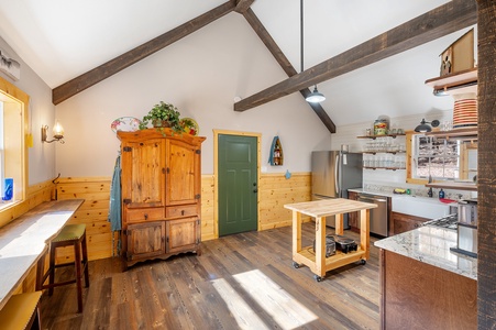 Just-in-Tyme - Open Kitchen View from Dining Area