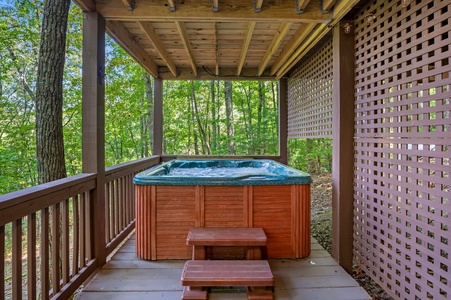 Bullwinkle's Bungalow - Lower Level Patio Hot Tub