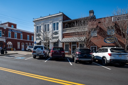 Main & Main- Exterior view located in downtown Blue Ridge