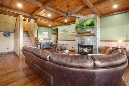 All Decked Out- lower level living room