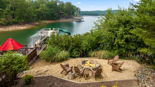 Medley Sunset Cove - Deck's Fire Pit View