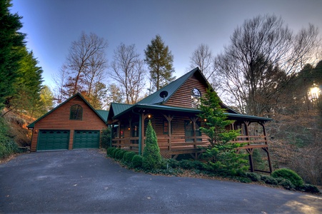 Babbling Brook- front view at Dusk