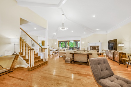 Blue Ridge Lakeside Chateau - Spacious Living Room