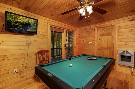 All Aboard - Lower Level Entertainment Room Features a Pool Table (2)