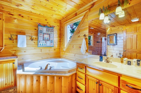 Panoramic Paradise: Upper Level Master Bathroom