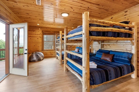 Bluetique- Lower level bunk room