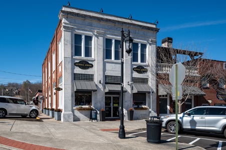 Main & Main- Exterior view located in downtown Blue Ridge