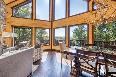 Hawksnest - Entry Level Living Room View