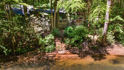 A Whitewater Retreat - Front View of Cabin