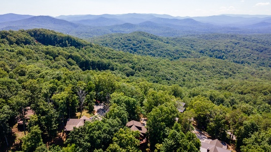 Early Rise- Aerial View of the Cabin