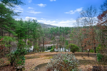 Echoes on the Lake - Mountain and Lake Blue Ridge Views