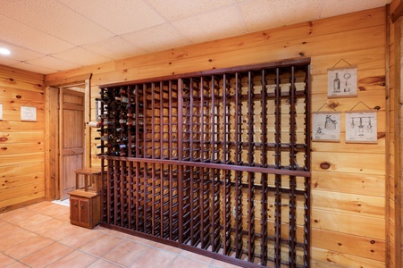 Hazy Hideaway - Lower Level Built in Wine Rack