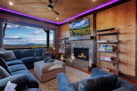 Wine Down Ridge - Lower Level Living Room