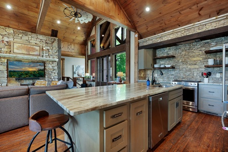 Nottely Island Retreat - Kitchen