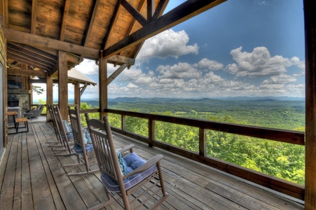 Sky's The Limit - Deck with Rocking Chairs
