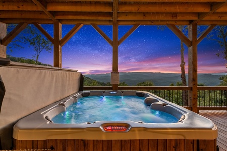 A3 Hot Tub at Dusk