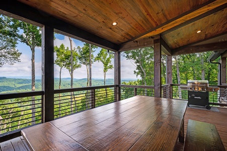 Daybreak Ridge - Entry Level Deck Dining Area's View